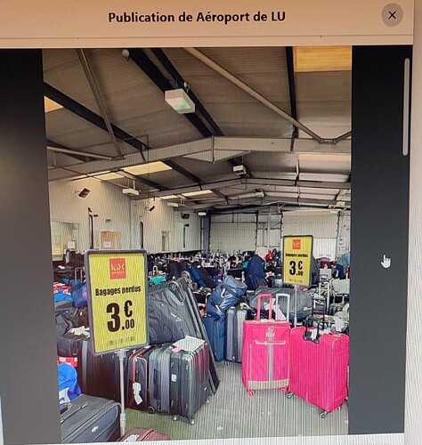 Arnaque bagages perdus aéroport de Luxembourg