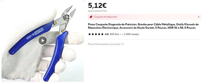 Pince coupante