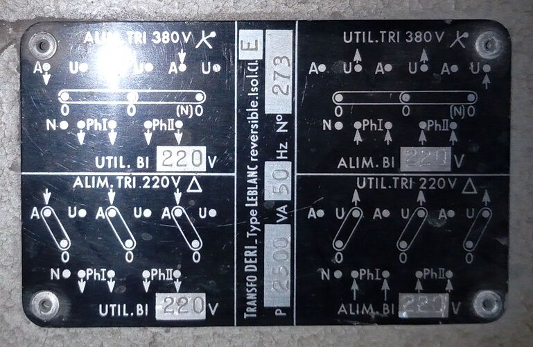transfo DERI label