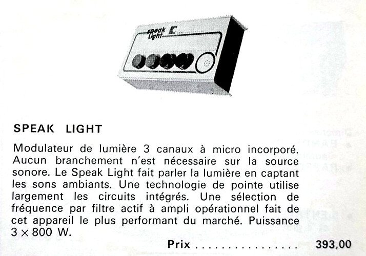 Modulateur Collyns speak light