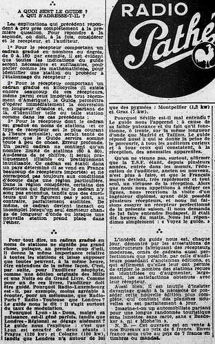 Guide intantané TSF L’Ouest-Éclair, 13 novembre 1936