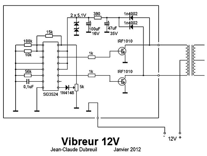 vibreut electronique SG 3524