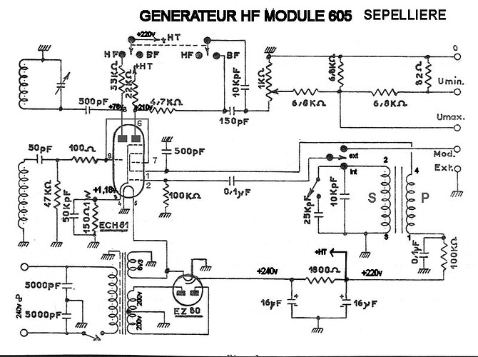 Generateur HF Eurelec 605 - Sepelliere