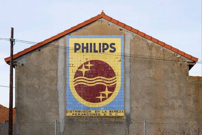 mosaico de Philips en La Bañeza