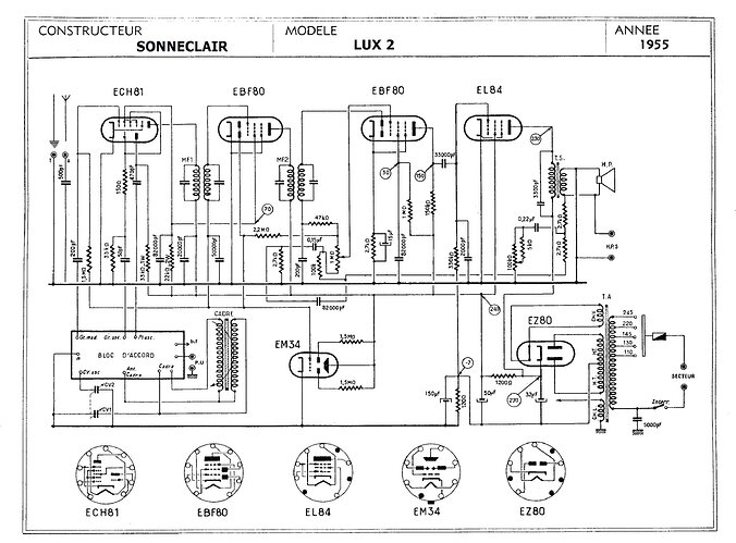 Schéma Sonneclair Lux 2  avec EM34