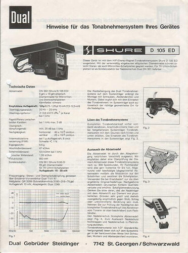 Dual Shure D 105 ED