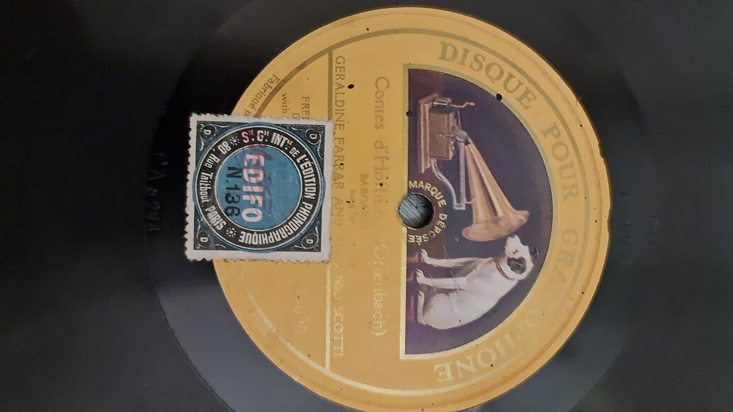 Tube de disque vintage - France