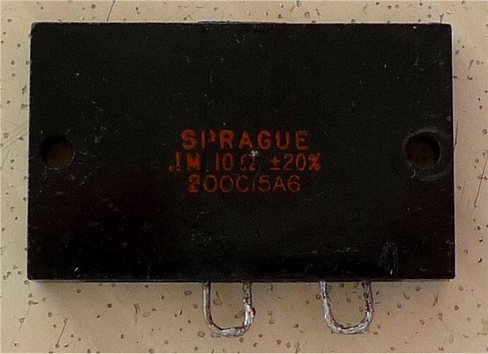 Sprague .IM 10 ohms +-20%