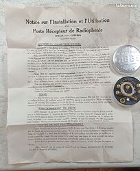 Poste Galène GIBBS notice