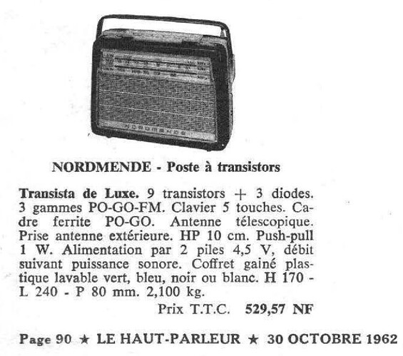 'Le Haut -Parleur n°Special 30-10-1962