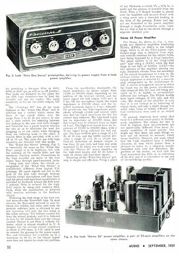 LEAK POINT ONE AND TL50 AUDIO SEPTEMBRE 1959 2