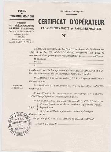 certificat