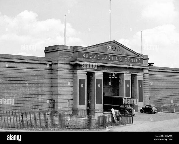 olympia-bbc-broadcasting-centre-fur-1948-london-olympia-palast-der-kunste-wembley-gbwp5r