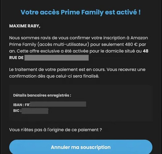 Arnaque suite au piratage de FREE