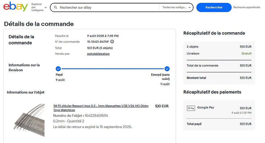 corde piano commande