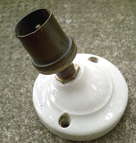 patère douille coudé metal B22