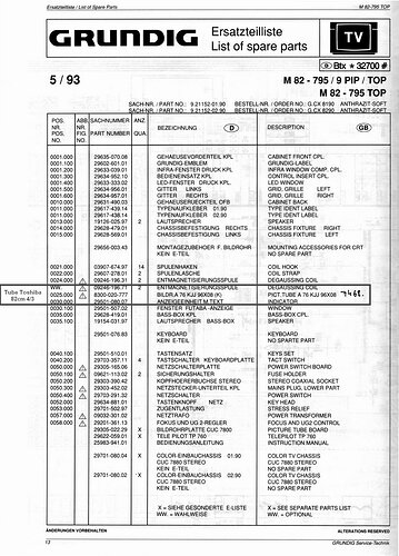 Tube 82cm Toshiba