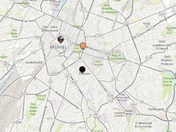 Carte bruxelles