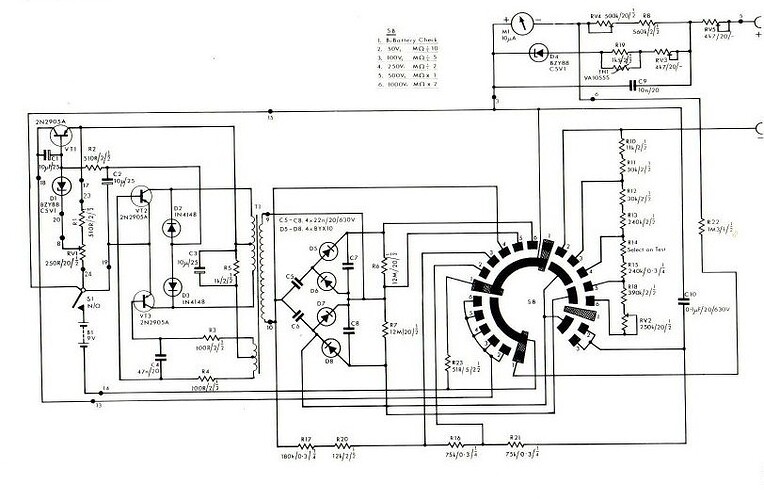 Schema MEGGER - BM8MK2
