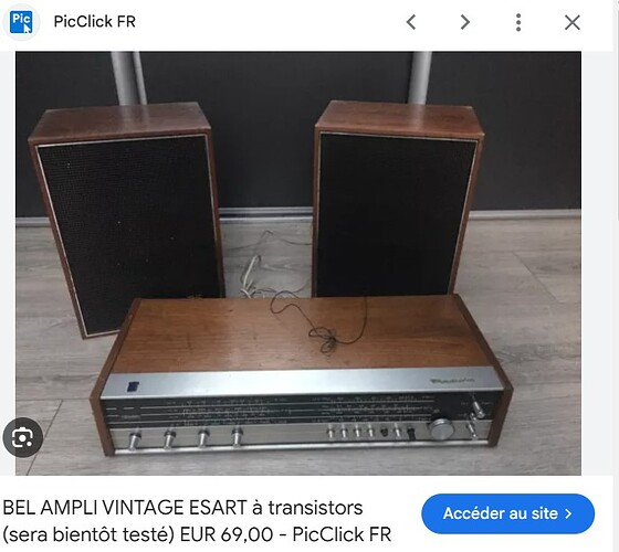 bel ampli vintage esart