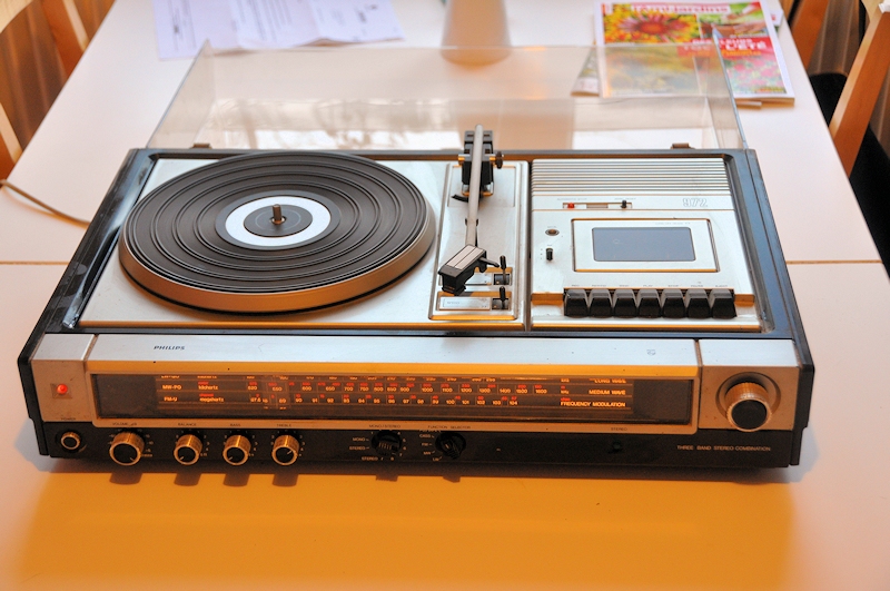 Chaîne HiFi Vintage Philips – 2 HP – Tourne-disques – Testé Fonctionnel