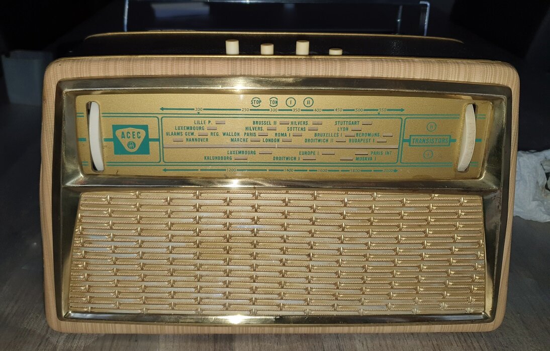 Vintage – Poste Radio Optalix GO à Lampes / Piles, état Correct