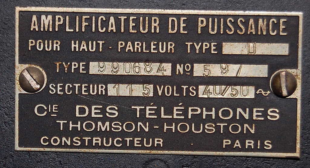 Amplificateur Thomson PA 4015T révisé - Photo, audio & vidéo