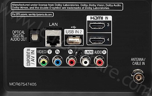 LG55UN81006LB  connectique