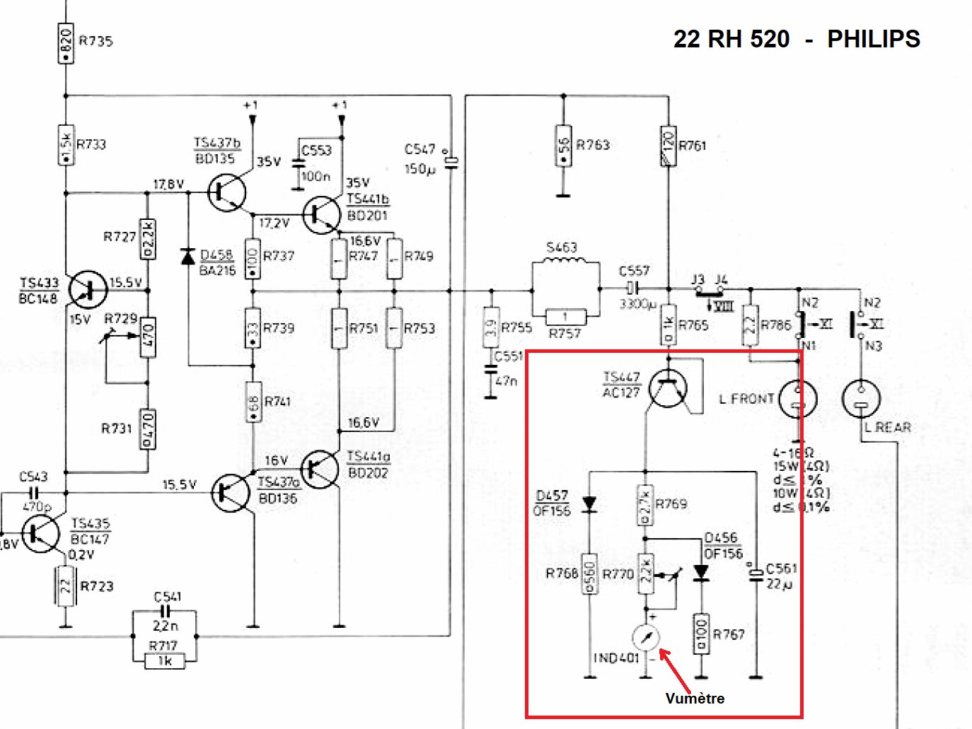 Philips - 590 Amplificateur stéréo à semi-conducteurs