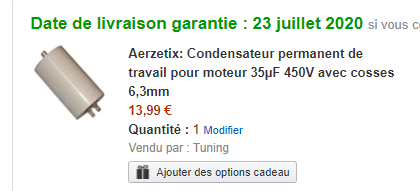 Condensateur Amazon