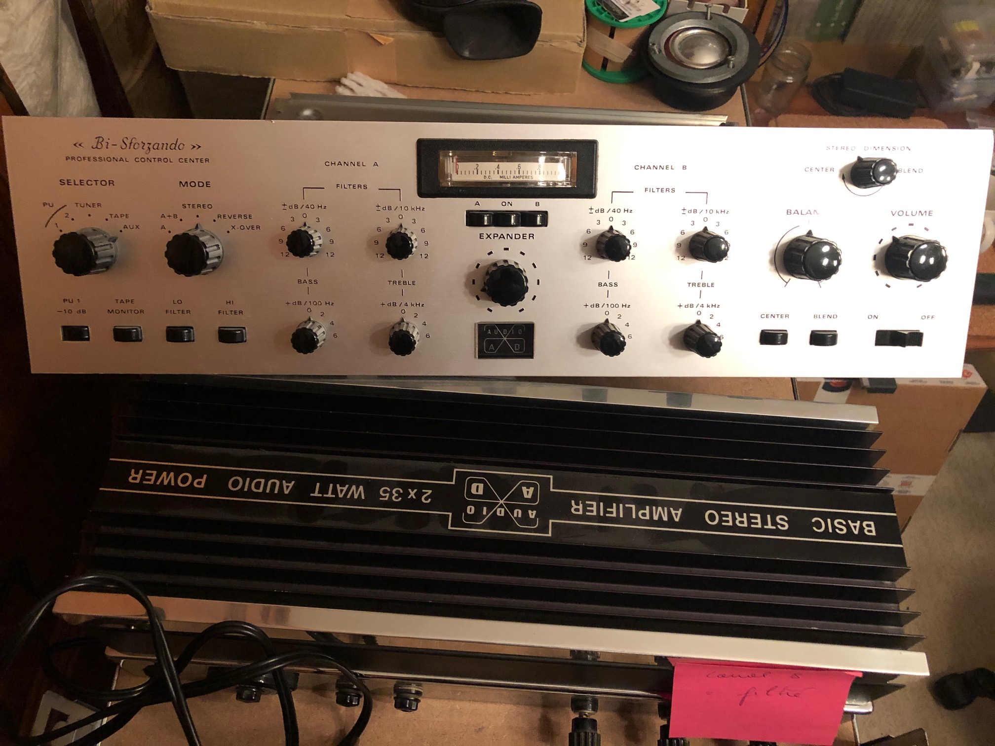 Andre Dumortier basic stereo amplifier 2x35 watt + préampli - Hi-Fi ...
