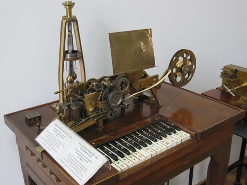 1855 hugues teleprinter