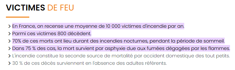 Victimes du feu