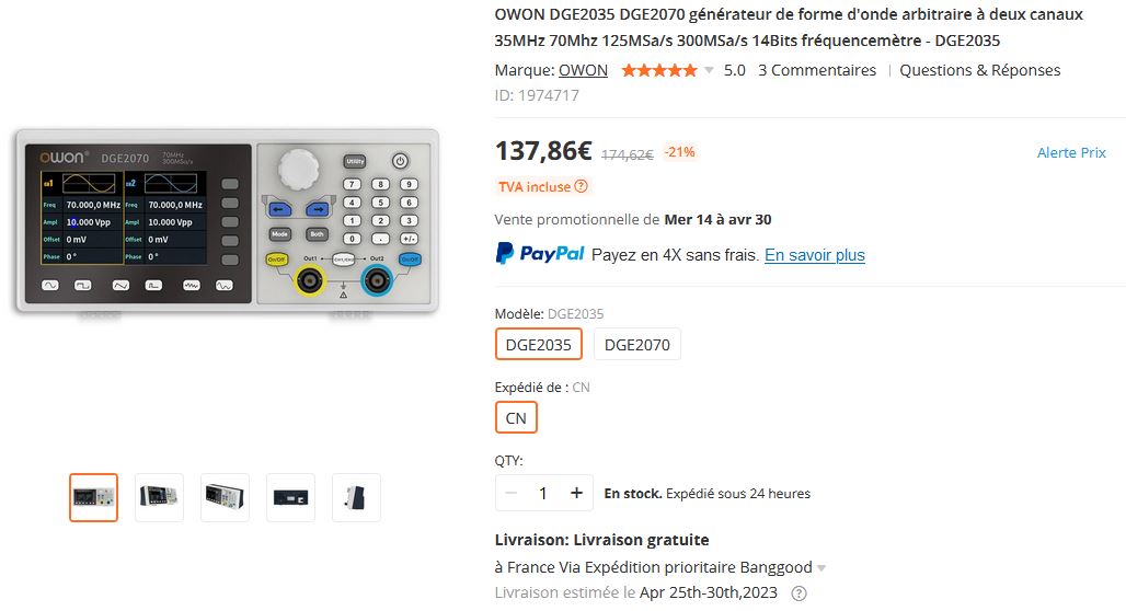 Connaissez vous le générateur Jds 6600 - Modèles/marques - Forum ...