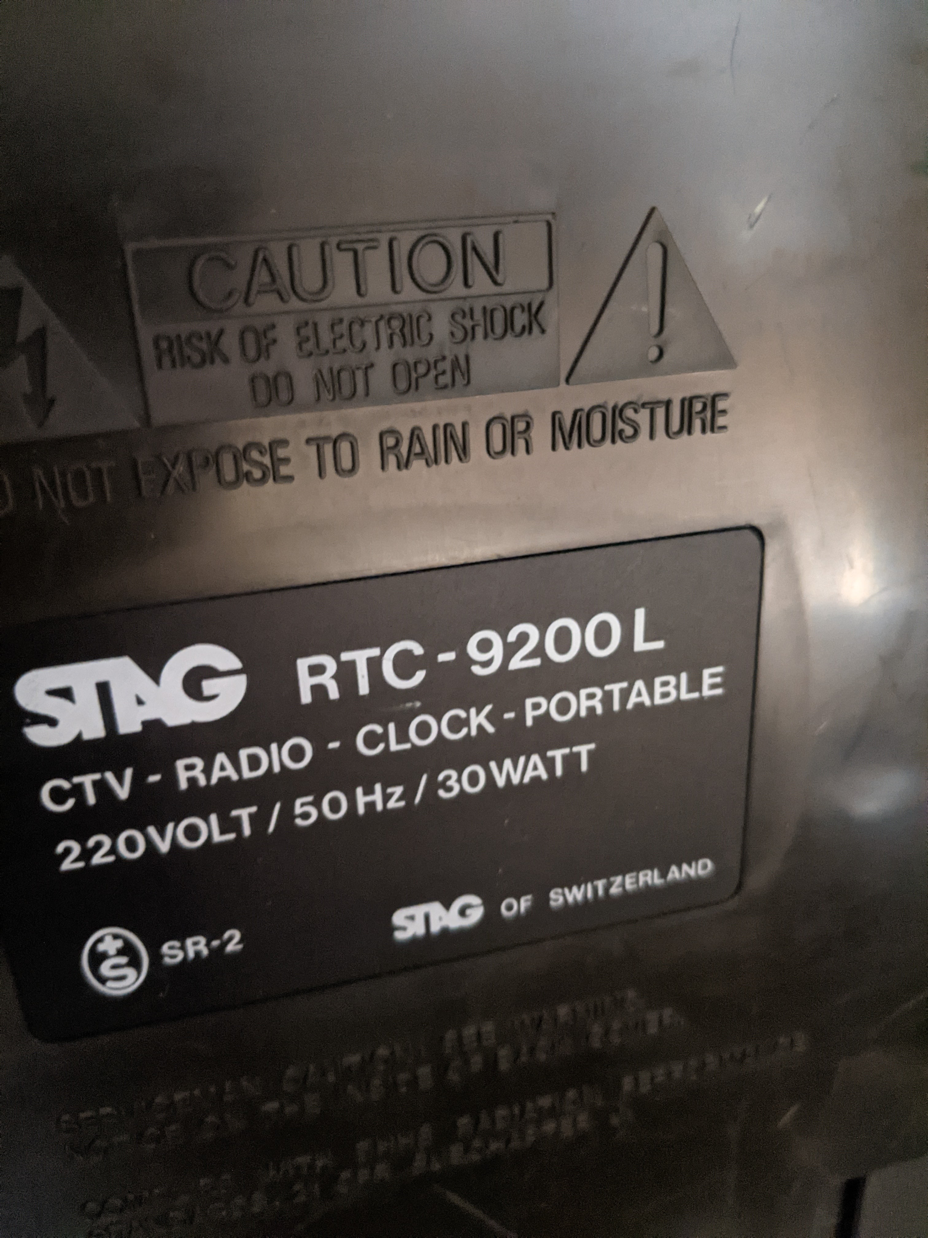 Petite télé radio Stag RTC-9200L - Télévision/vidéo - Forum