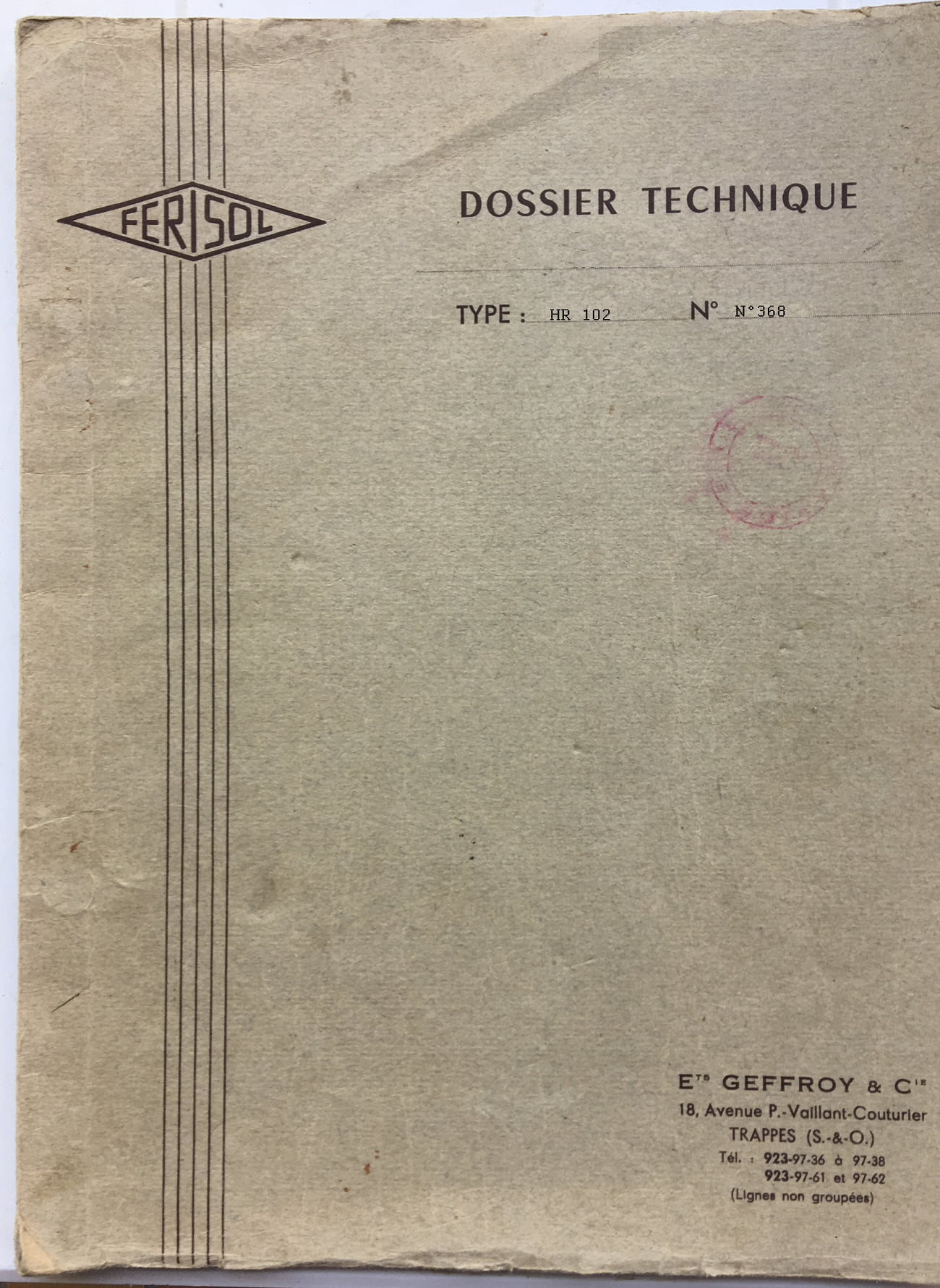 Ferisol Rinse La fiche du Ferisol HR 102 recherche son dossier technique ...