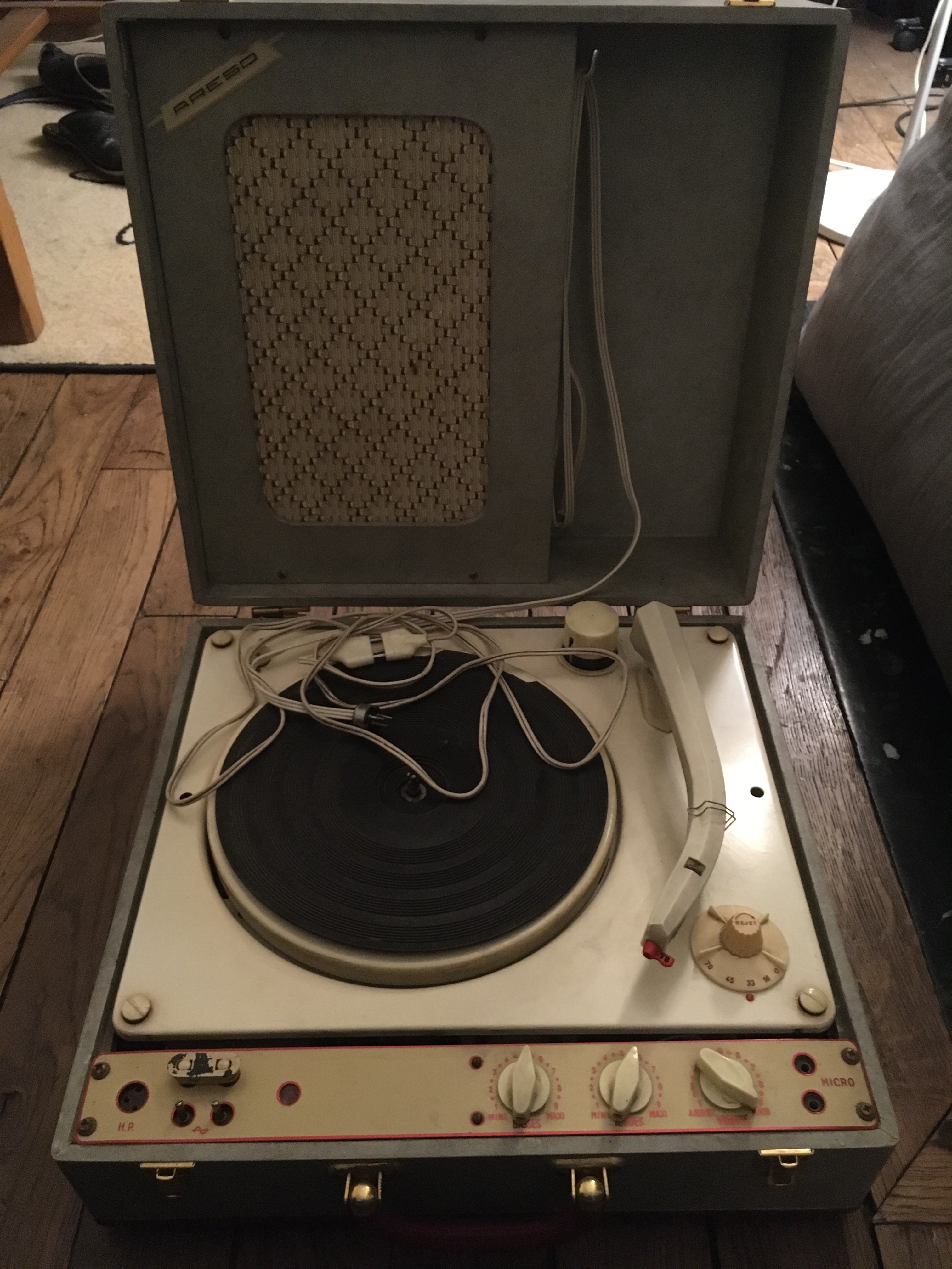 Tourne-disque Melodyne – Marque Audax France – Pour Pièces / Non Fonctionnel
