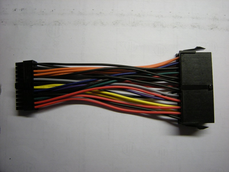 Cable De Fuentes De Alimentacion De 24 A 18 Pines Atx Color Negro