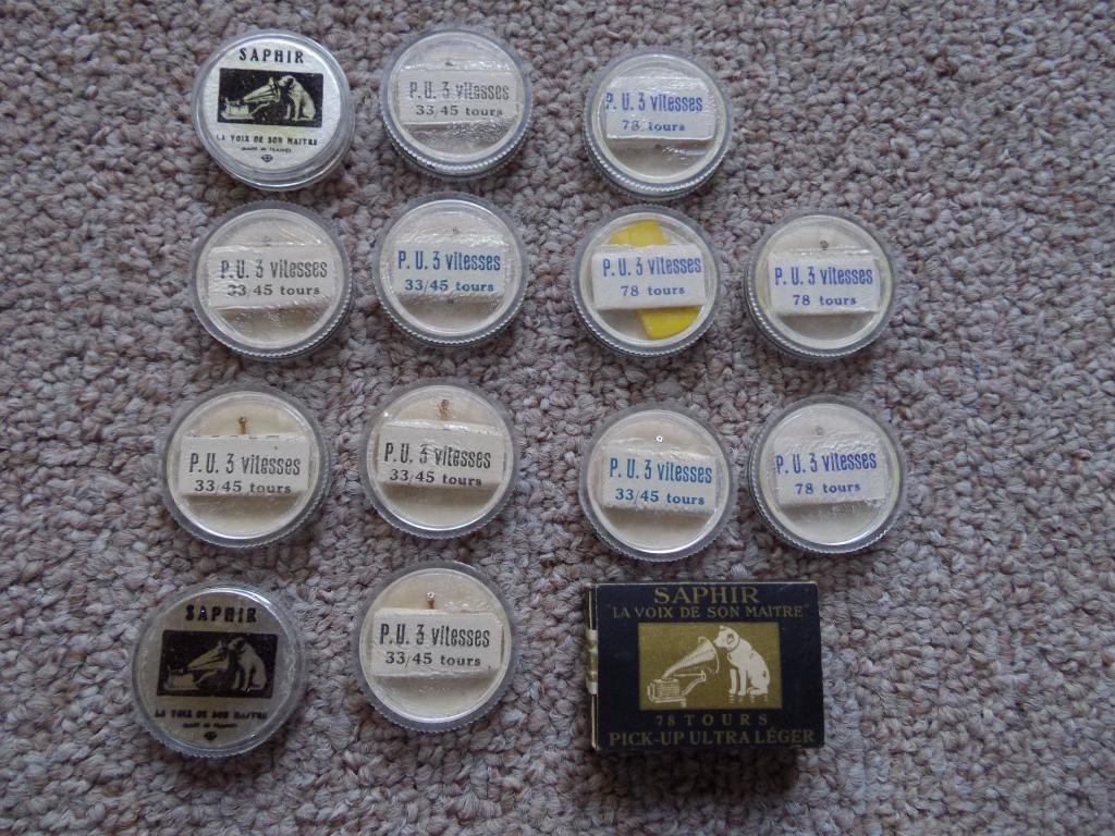 2 SAPHIRS pour Tourne-Disques (TD79/80/81/82/84/85/97/99
