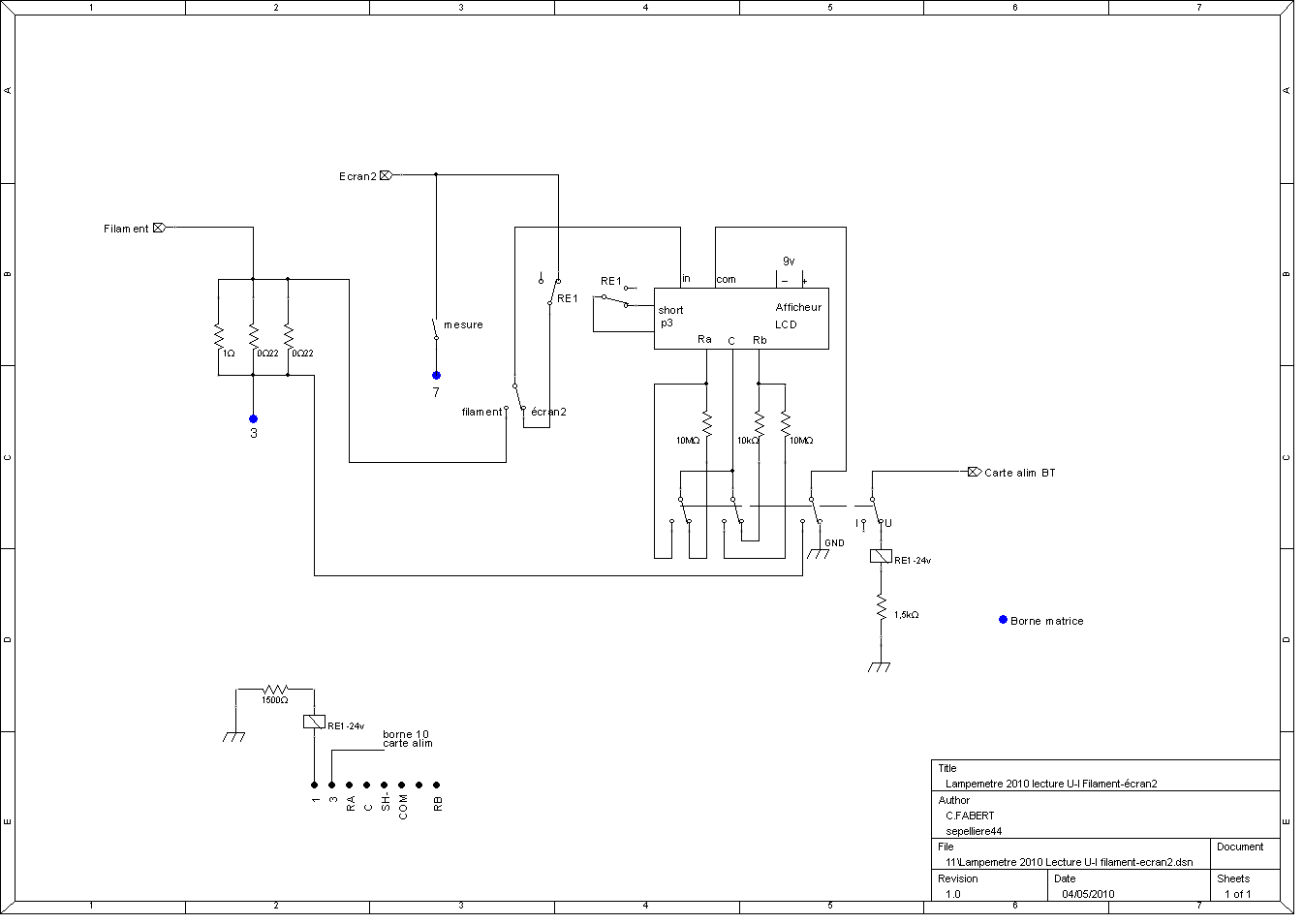 Lampemetre 2010 Lecture U-I filament-ecran2.png