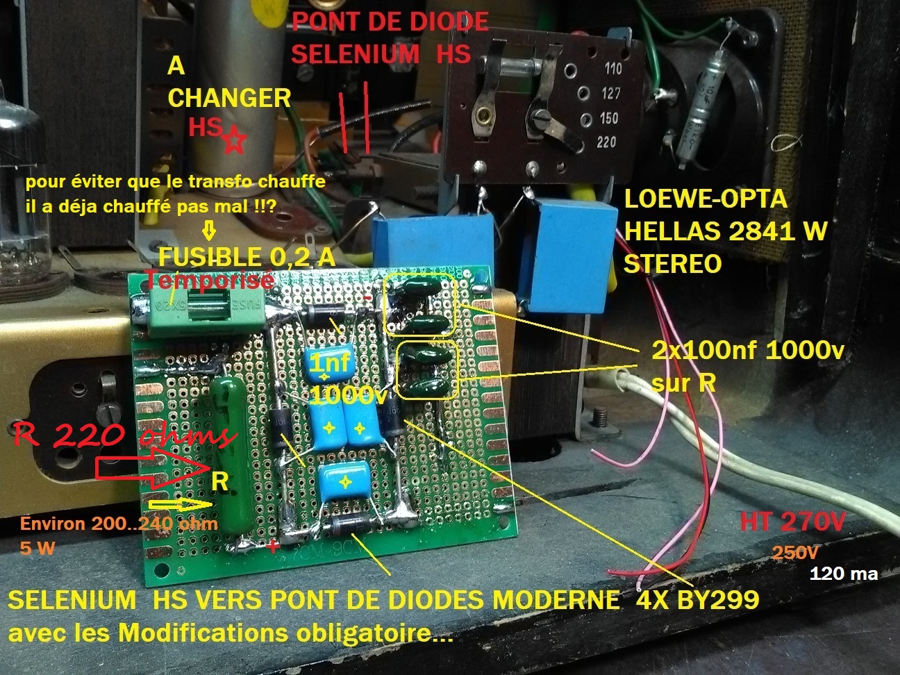 Tension Trop élevée Après Redressement Par Pont De Diodes - Technique ...