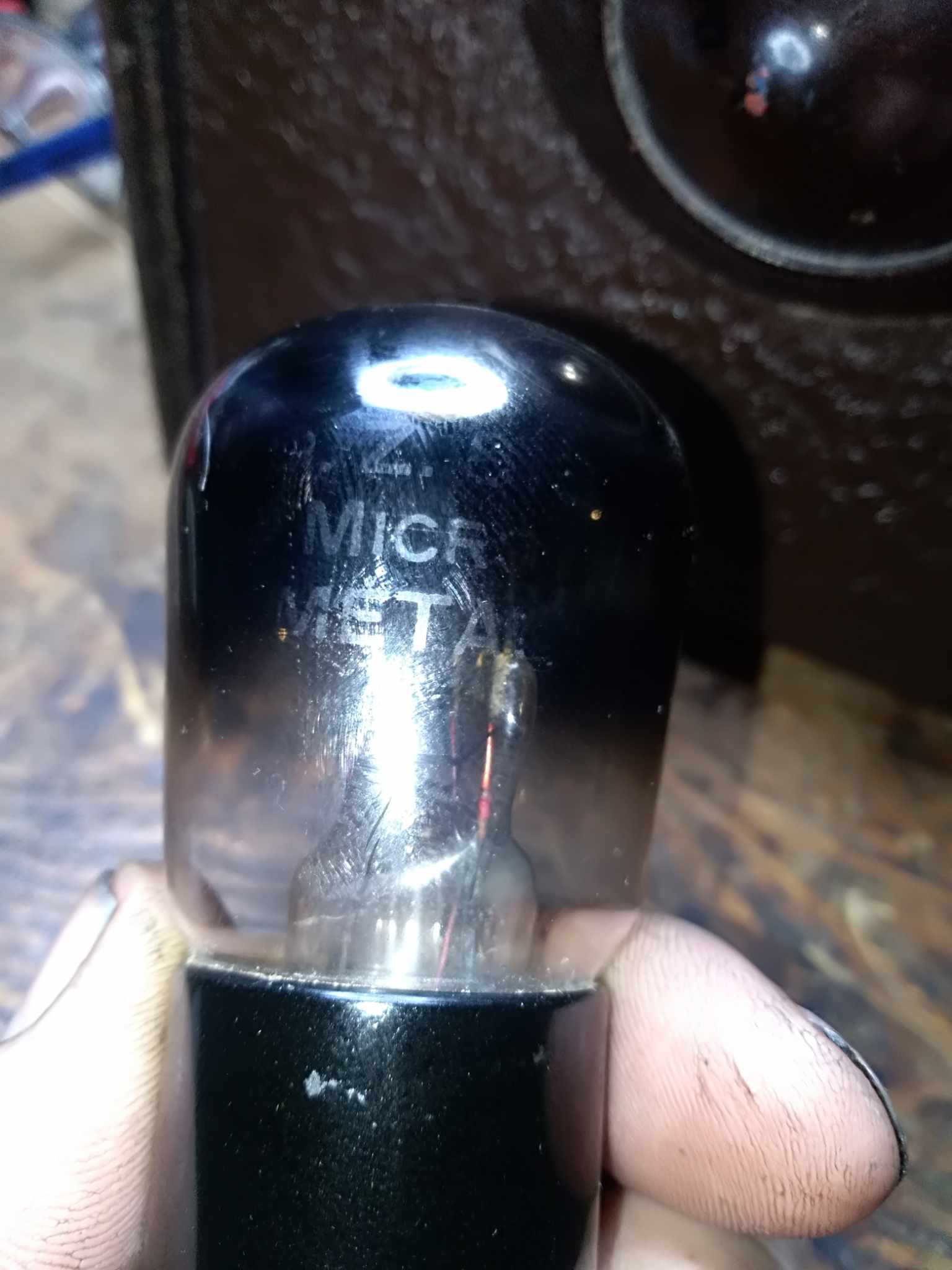 But being as this is a 7550 dual triode, the most powerful subminiature tube in the world