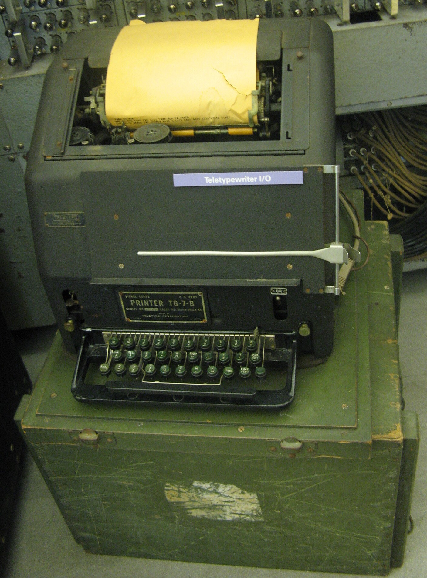 Teletype Control Character Button Teletype TG-7-B et BIAS METER I-97-A - Troc - Forum Retrotechnique