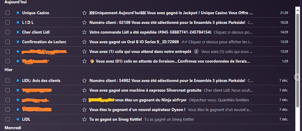 Messagerie SPAM