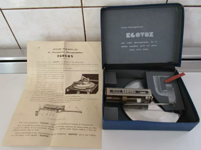 RARE-Enregistreur-pour-phonographe-EGOVOX-en-Boite-8