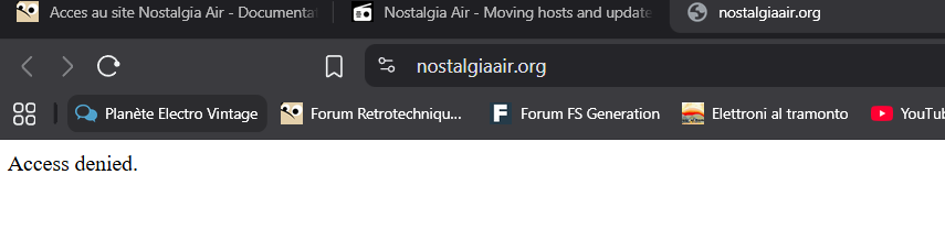 Acces au site Nostalgia Air - Documentation - Forum Retrotechnique
