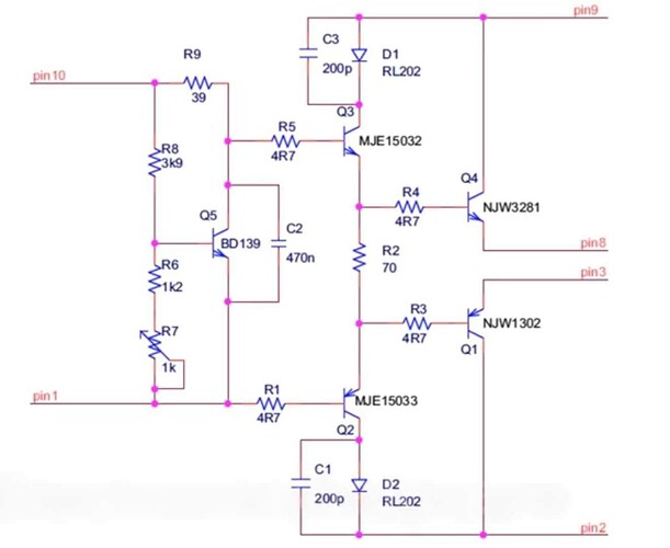 remplacement STK0039 par des transistors