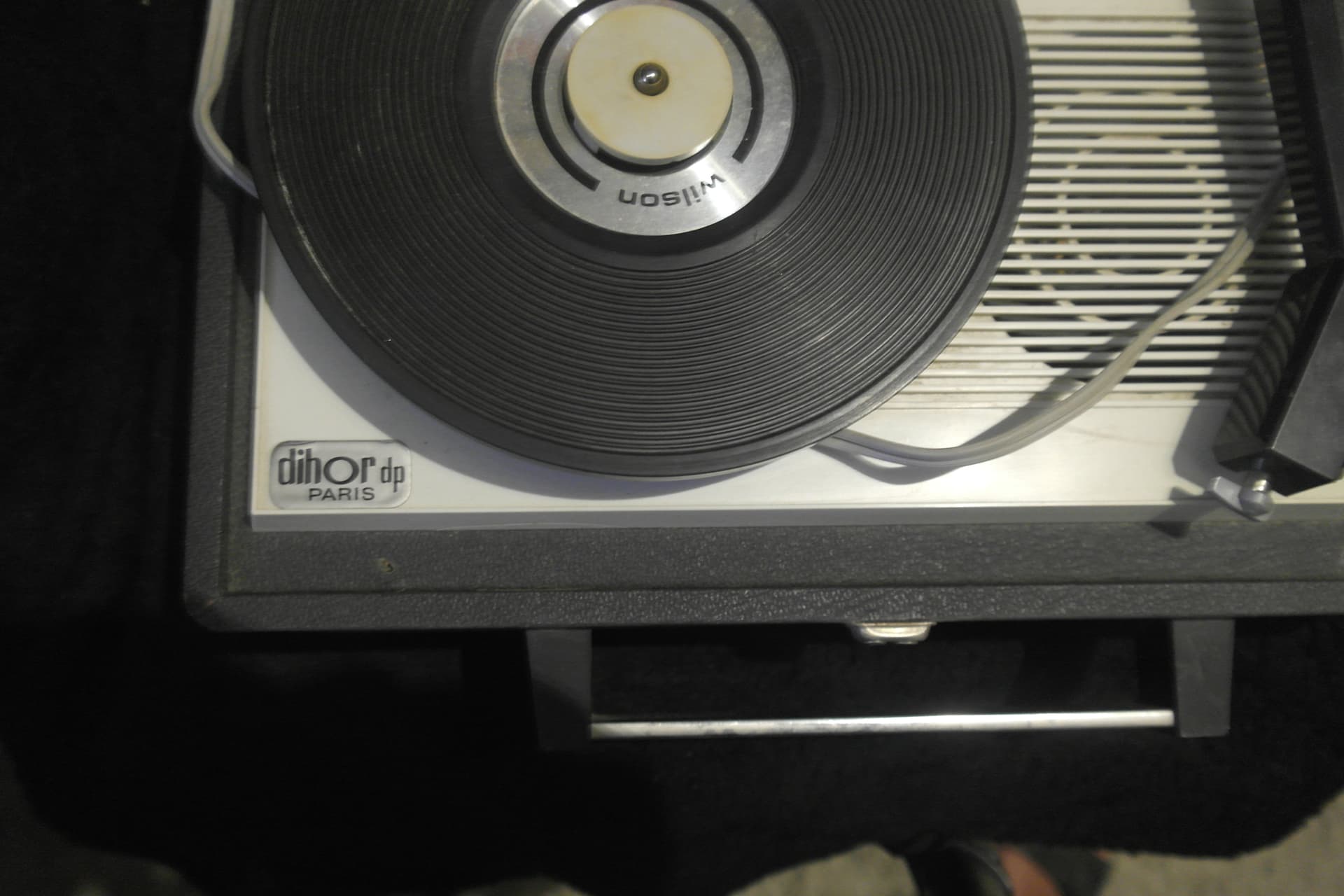 Tourne-disque DIHOR Ancien – Vintage, Fonctionnement Correct, Patine D'époque