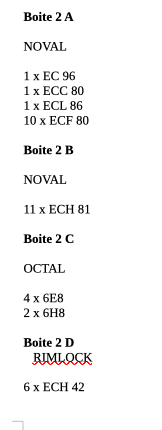 LAMPES BOITE 2
