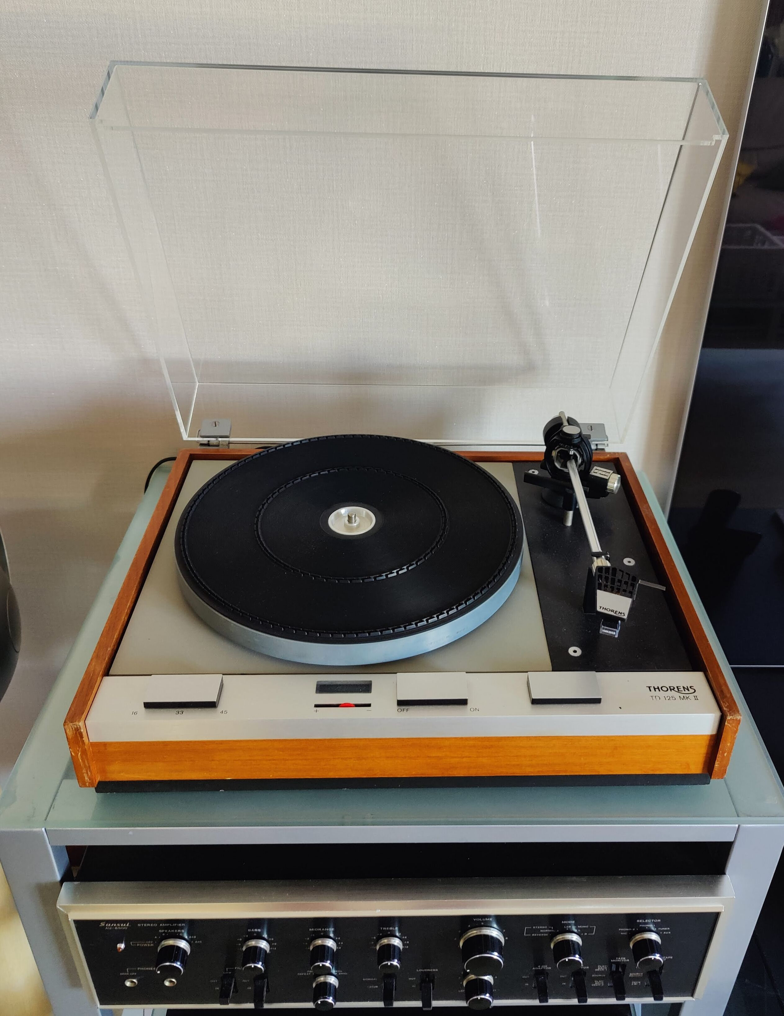 Charnières de capot pour platine vinyle Thorens 126 mk3 idem Thor